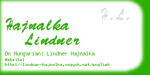 hajnalka lindner business card